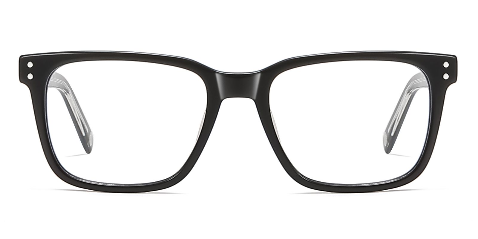 Duben Reading Glasses for Men Rectangle Black Eyeglasses Readers