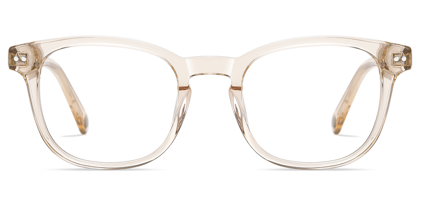 Weber Blue Light Blocking Glasses Champagne Square Computer Glasses ...
