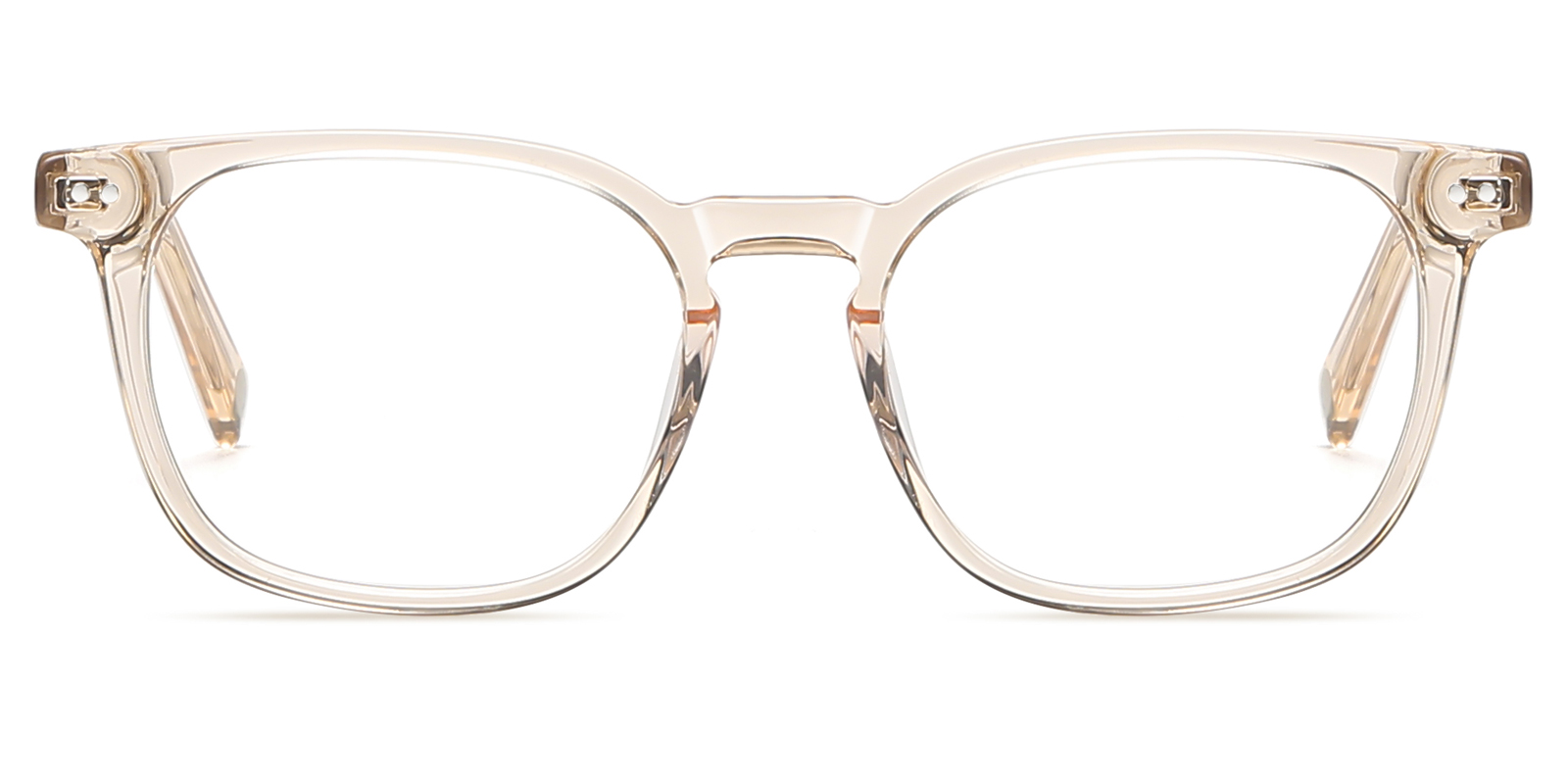 Waiston Reading Glasses for Men and Women Square Champagne Eyeglasses Readers