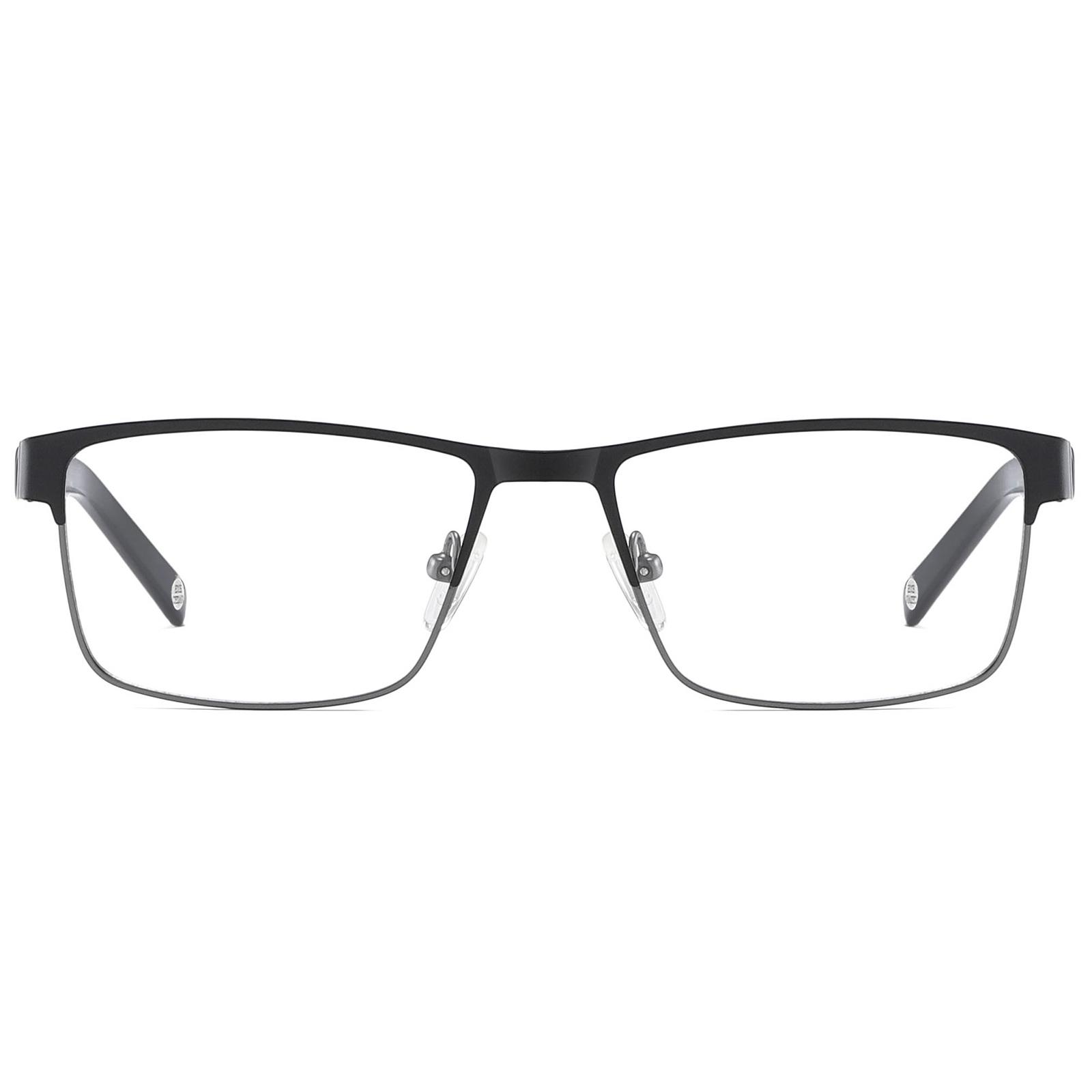 Fanken Reading Glasses for Men Rectangle Black Eyeglasses Readers