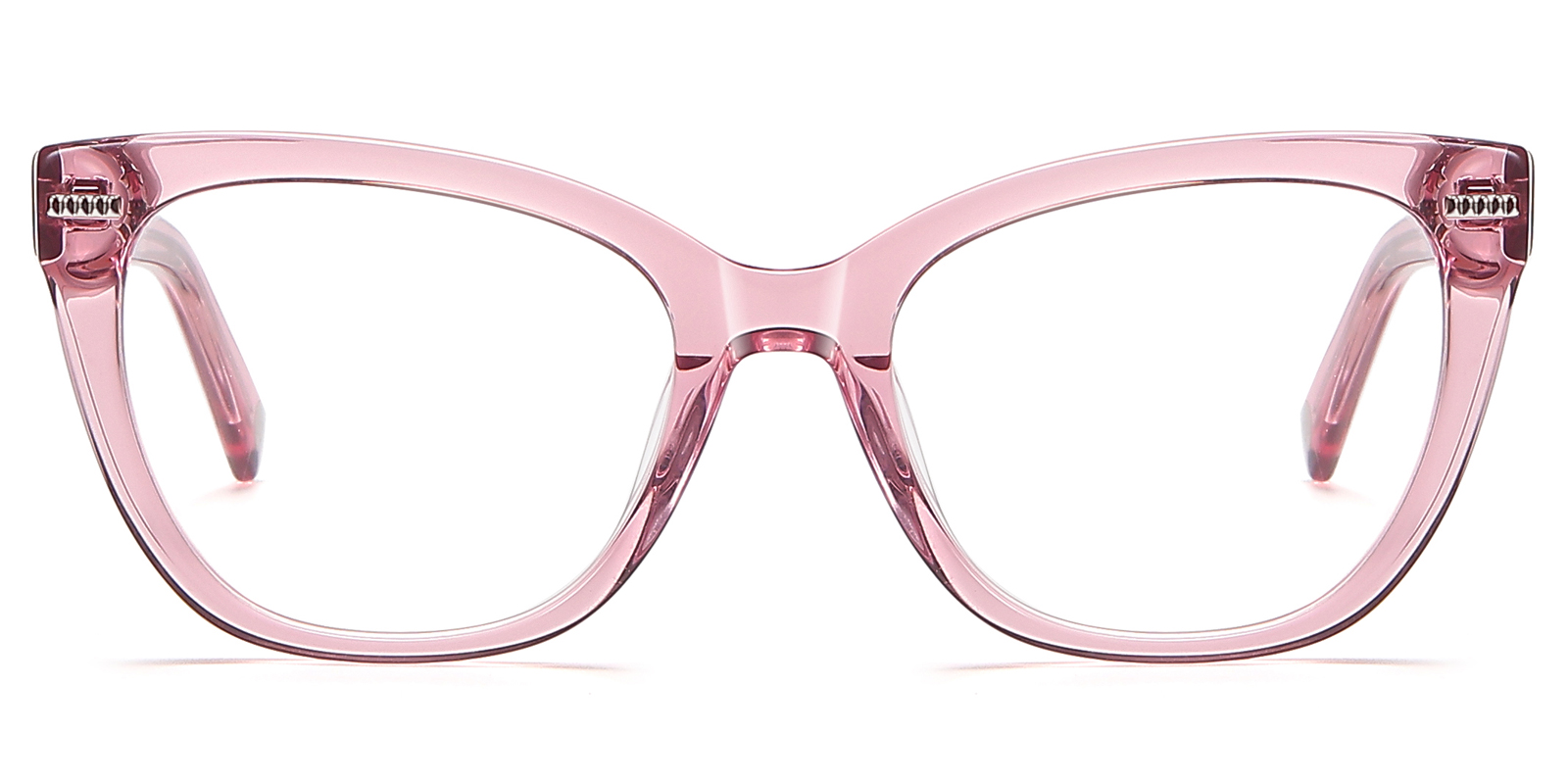 Molia Reading Glasses for Women Cat-Eye Pink Eyeglasses Readers