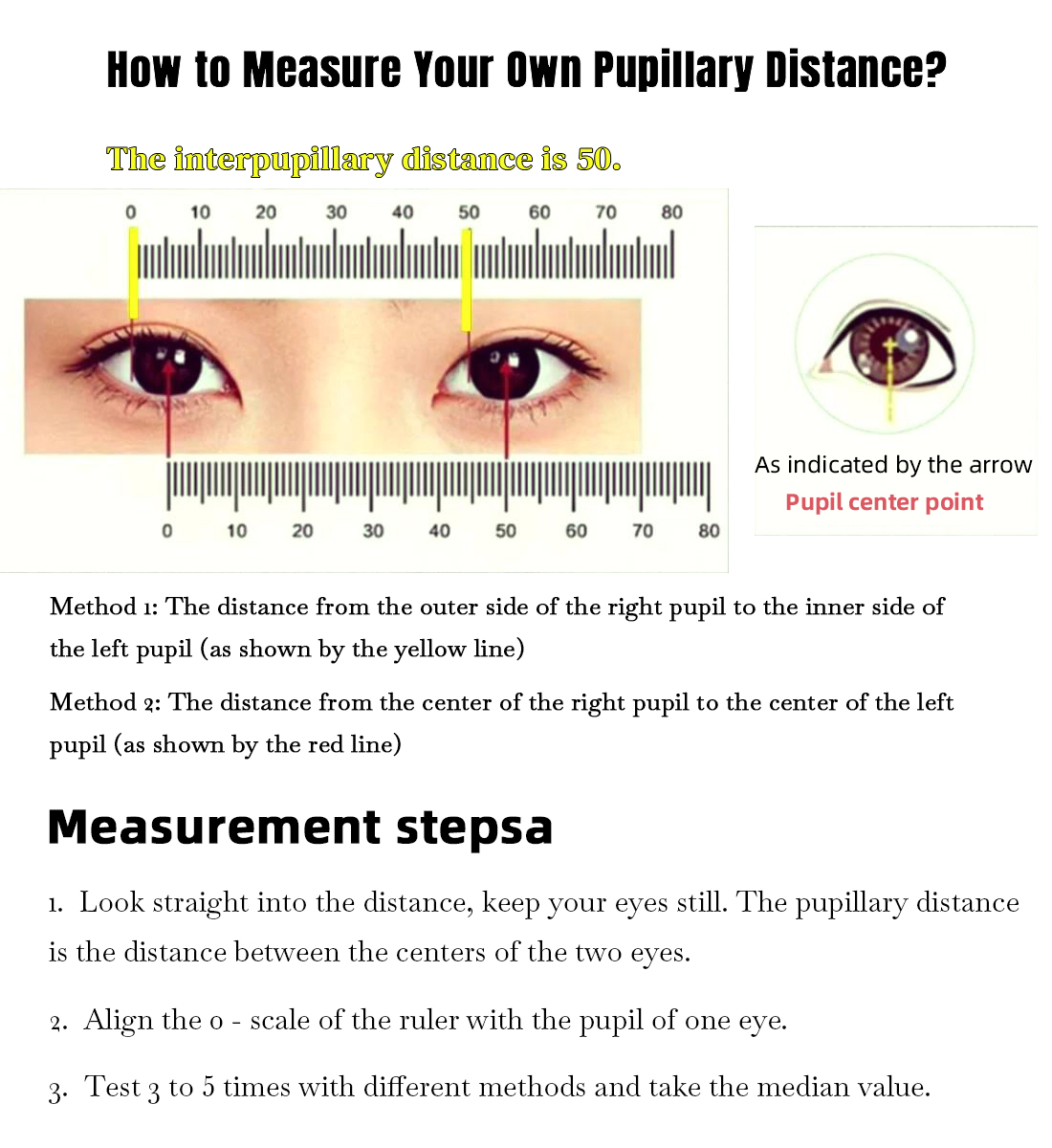 How to Read a Ruler for Accurate Pupillary Distance Measurement