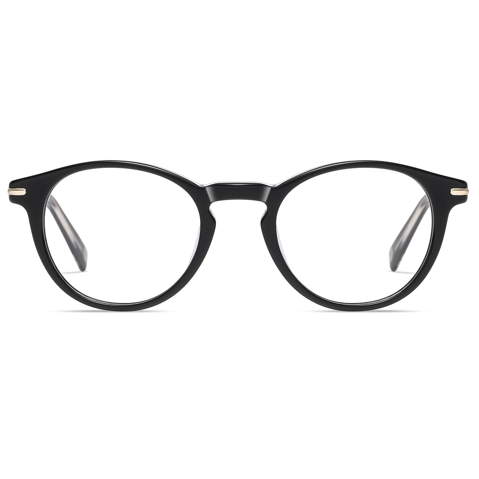 Ulter Reading Glasses for Men and Women Round Black Eyeglasses Readers