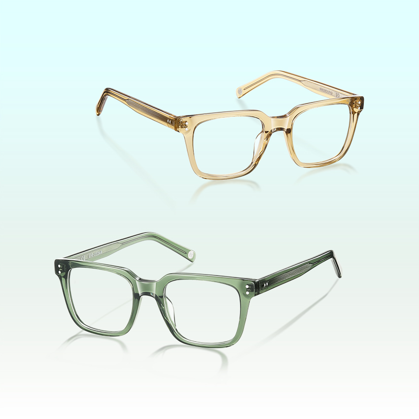Faro Reading Glasses for Men and Women Square Dark Green Eyeglasses Readers