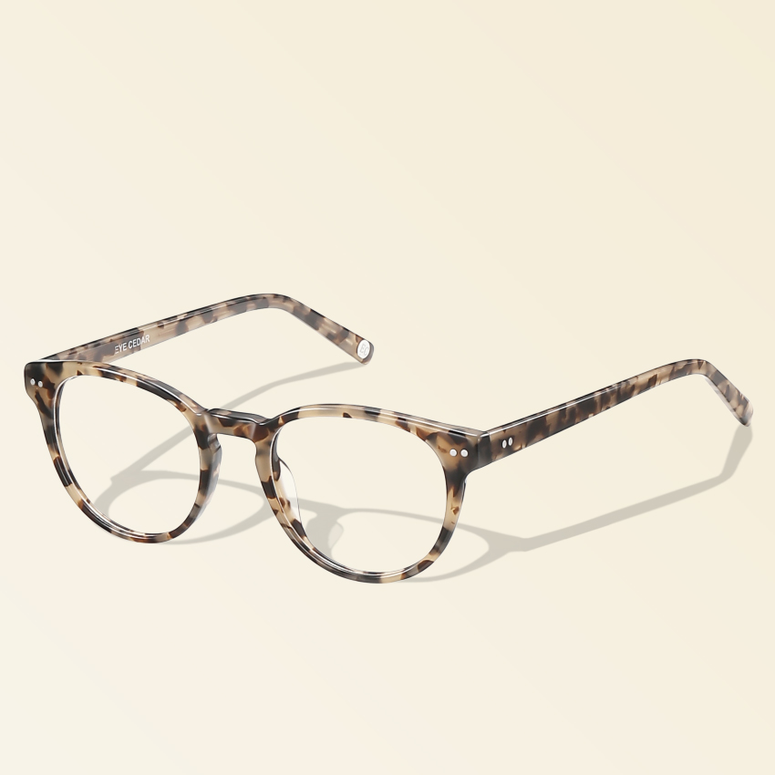 Imure Reading Glasses for Men and Women Round Tortoise Eyeglasses Readers