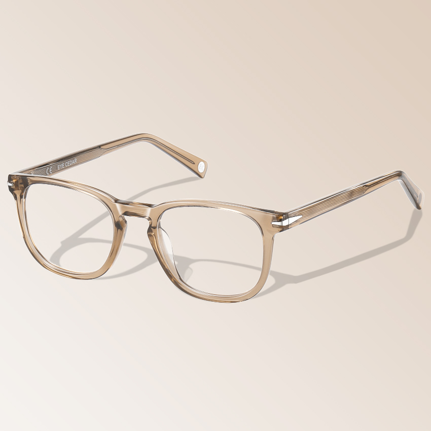 Luka Reading Glasses for Men Square Brown Eyeglasses Readers